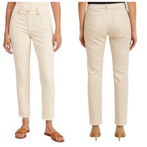 Dismero Beige Gold Accent Jeans